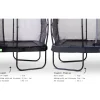 EXIT Elegant Premium Rect. 214x366 (7x12ft) + Sicherheitsnetz Deluxe RECHTECKIG schwarz