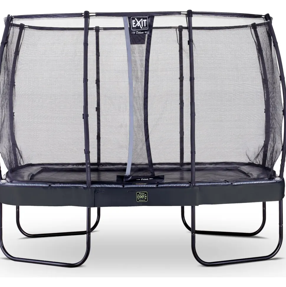 EXIT Elegant Premium Rect. 214x366 (7x12ft) + Sicherheitsnetz Deluxe RECHTECKIG schwarz