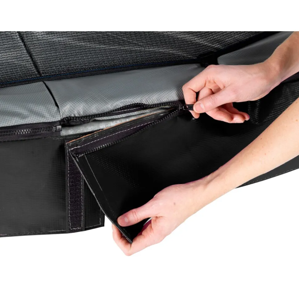 EXIT Elegant Rect. 214x366 (7x12ft) + Sicherheitsnetz Economy schwarz