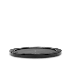 EXIT InTerra ebenerdige sports Trampolin ø244cm - schwarz