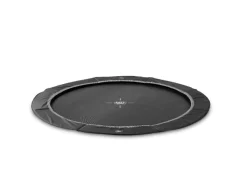 EXIT InTerra ebenerdige sports Trampolin ø244cm - schwarz