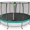 EXIT Lotus Premium Trampolin ø427cm - grün