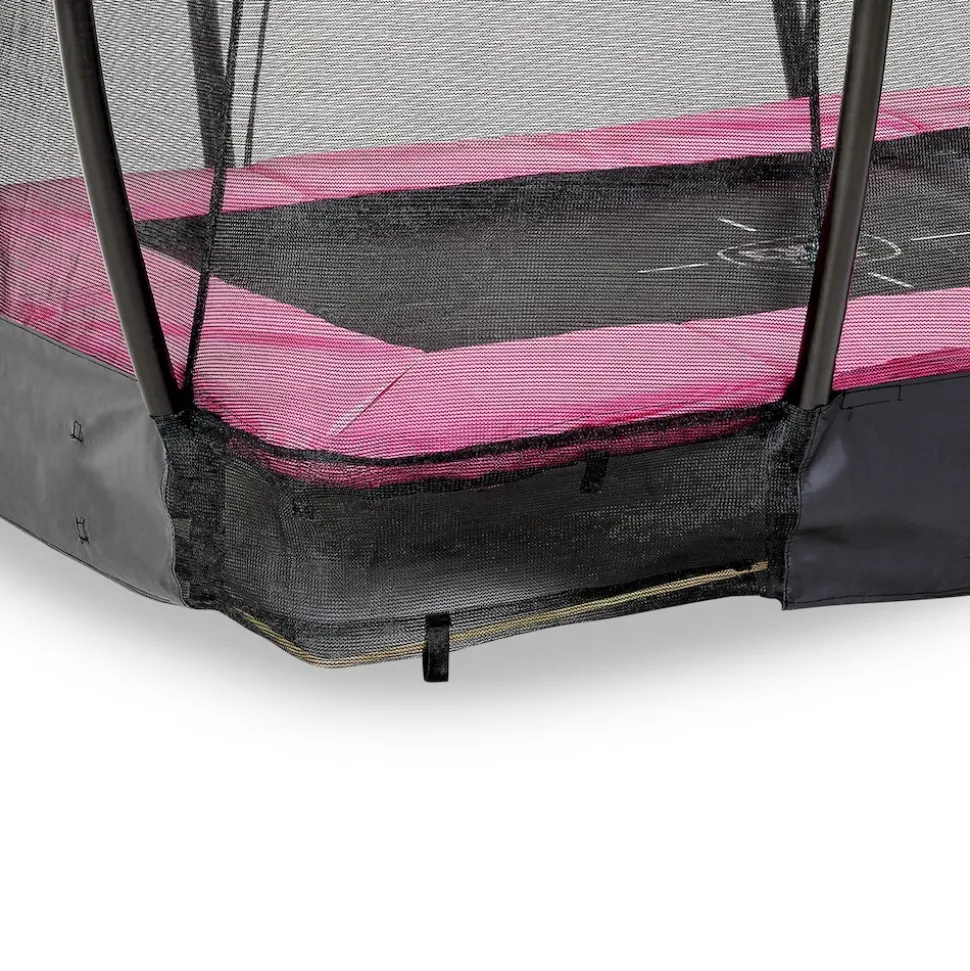 EXIT Silhouette Ground + Sicherheitsnetz Rechteckig 153x214 (5x7ft) Rosa