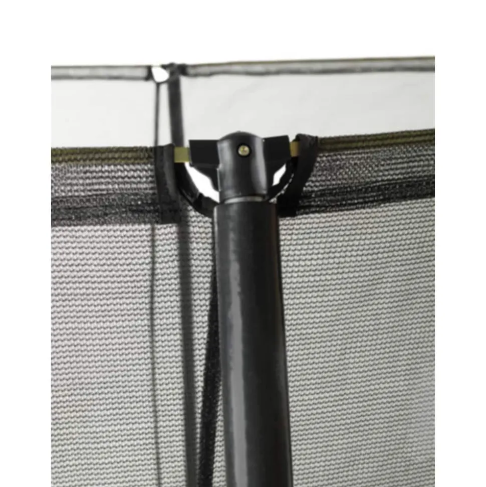 EXIT Silhouette Rechteckig 214x305cm (7x10ft) + Sicherheitsnetz Schwarz