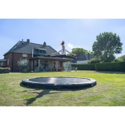 EXIT Silhouette sports Bodentrampolin ø427cm - schwarz