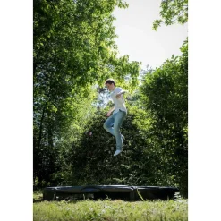 EXIT Silhouette sports Bodentrampolin ø305cm - schwarz