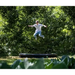 EXIT Silhouette sports Bodentrampolin ø305cm - schwarz