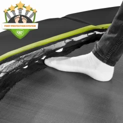 EXIT Silhouette sports Bodentrampolin ø305cm - schwarz