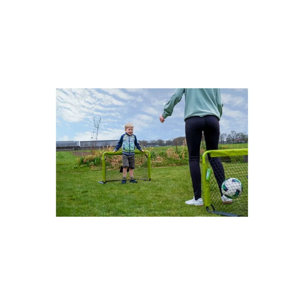 EXIT Tempo 900 Mini-Fußballtore (Set von 2) - grün/schwarz