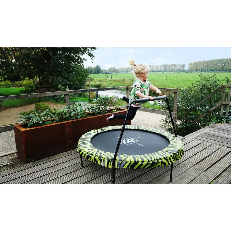 EXIT Tiggy Junior Trampoline ø140cm Lime + Griffstange