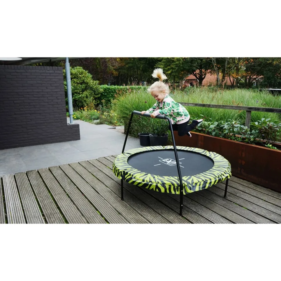 EXIT Tiggy Junior Trampoline ø140cm Lime + Griffstange