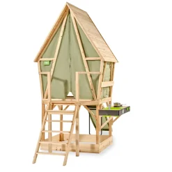EXIT Yuki 550 Holzspielhaus mit Rutsche, Balkon und Küche