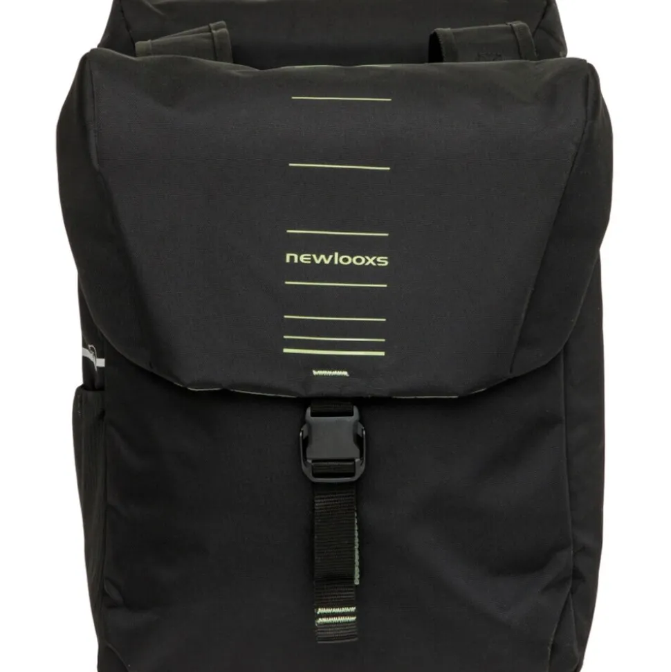 Fahrrad-Doppelpacktasche Vigo Double, schwarz-grün