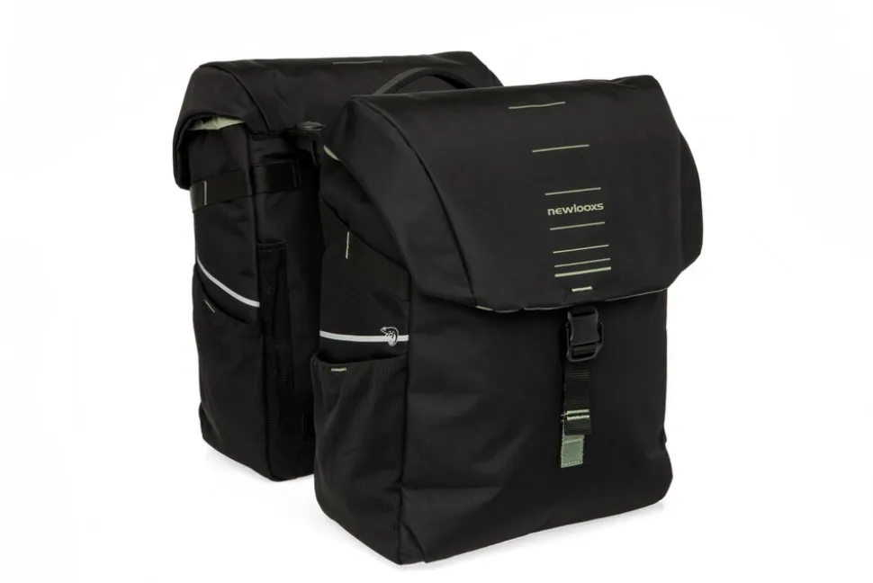Fahrrad-Doppelpacktasche Vigo Double MIK 2.0, schwarz-grün