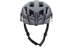 Fahrradhelm, stoßfeste Hartschaum-Innenschale,mit LED-Licht und Reflektionsstreifen, Größe: 58-61 cm, Farbe: grau