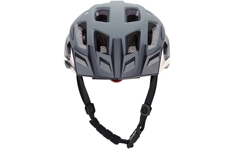 Fahrradhelm, stoßfeste Hartschaum-Innenschale,mit LED-Licht und Reflektionsstreifen, Größe: 58-61 cm, Farbe: grau