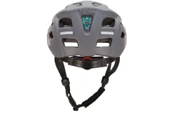 Fahrradhelm, stoßfeste Hartschaum-Innenschale,mit LED-Licht und Reflektionsstreifen, Größe: 58-61 cm, Farbe: grau