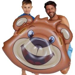 FC Bayern Berni Floater 113x97cm Badeinsel mit Griffen Pool Luftmatratze Kinder