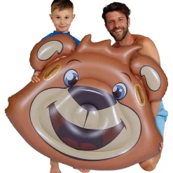 FC Bayern Berni Floater 113x97cm Badeinsel mit Griffen Pool Luftmatratze Kinder