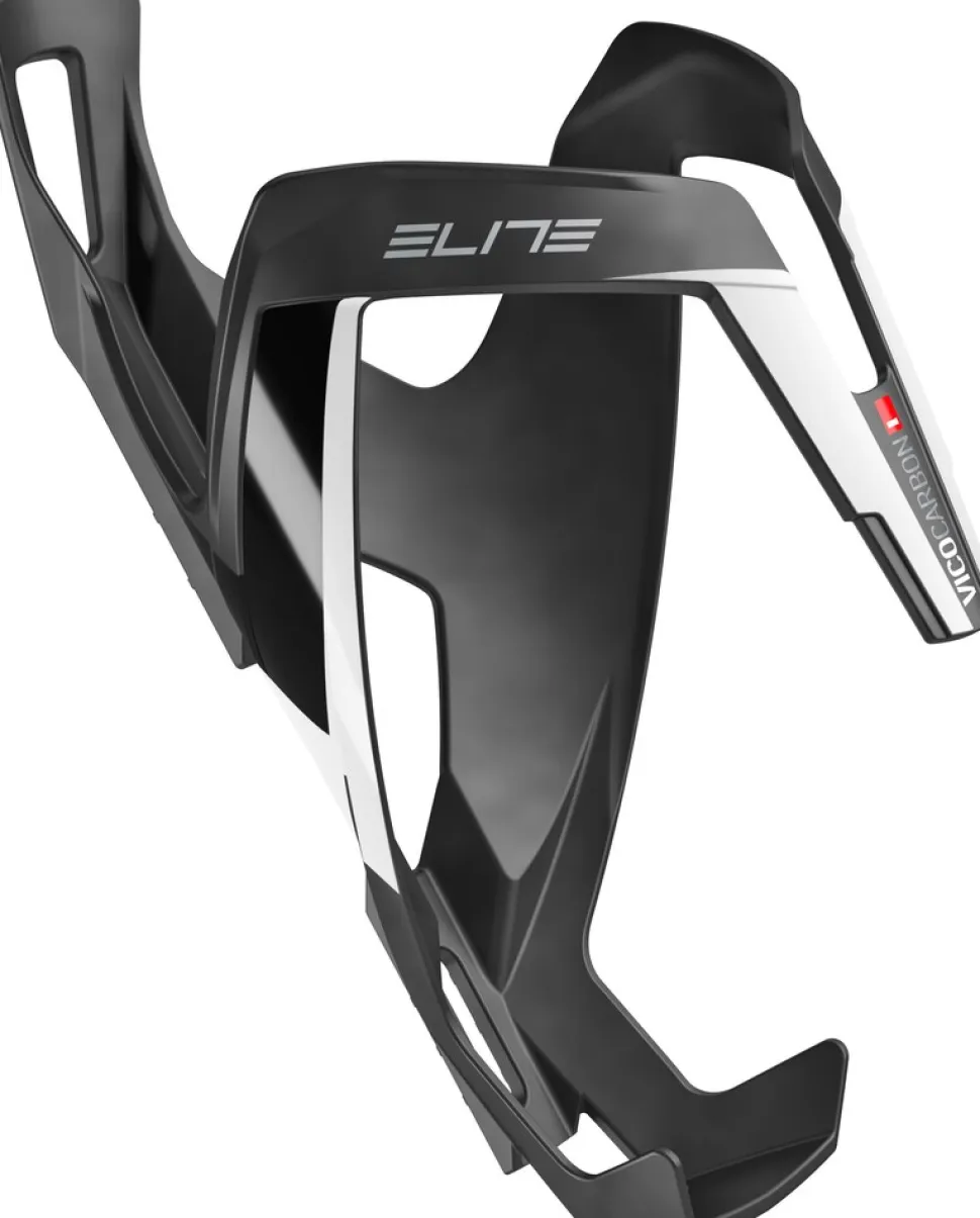 Flaschenhalter Vico Carbon, Schwarz/Weiß matt