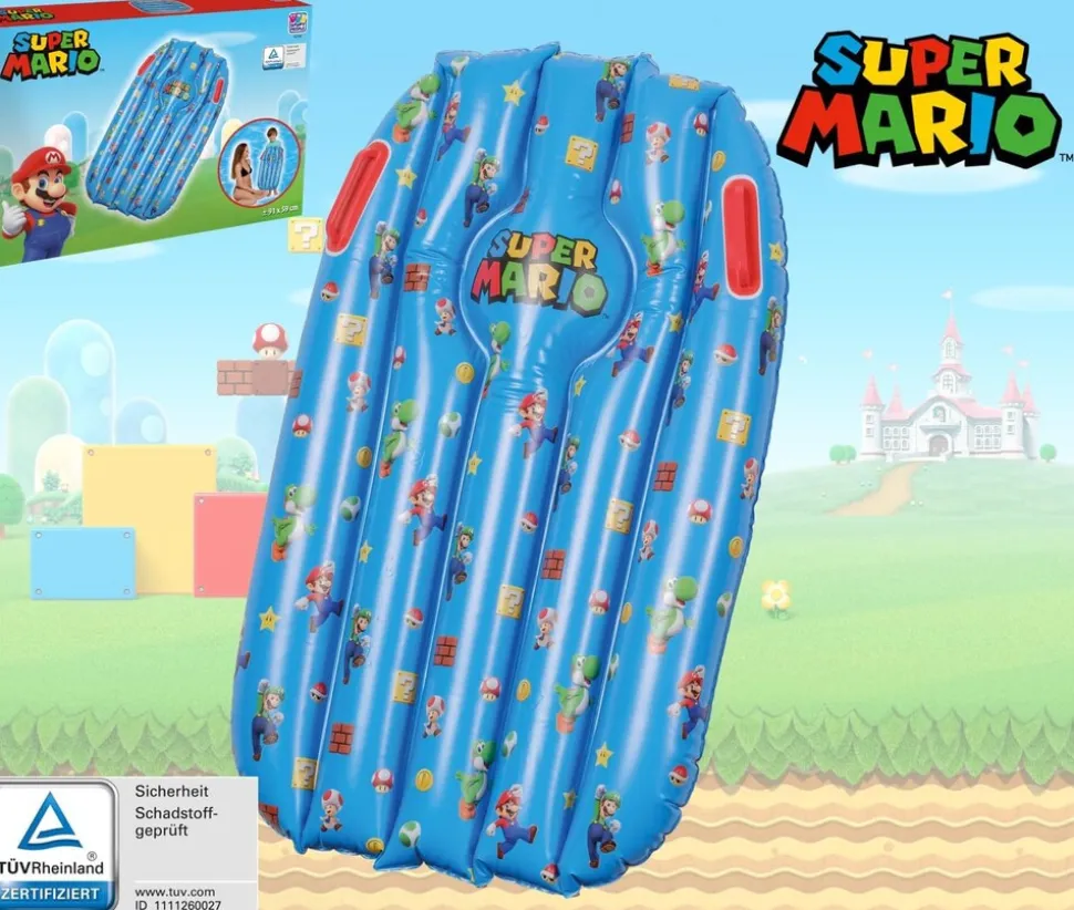 Floater Super Mario Happy People 91cm mit Handgriffen Luftmatratze Matratze Pool