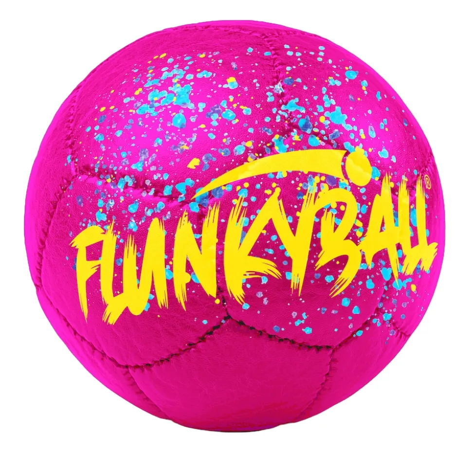 Flunkyball Ball 15cm pink gelb Outdoor Spielball Freizeit Spiel Zubehör Festival