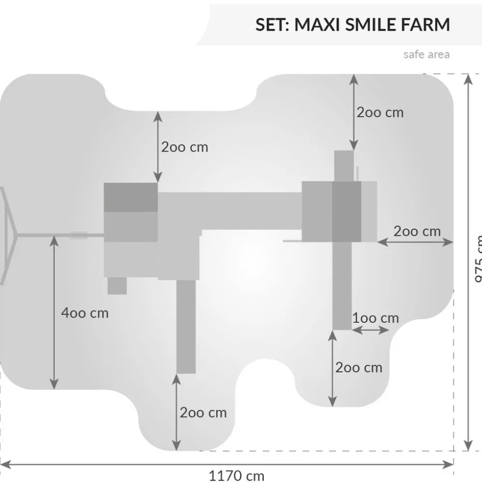 FUNGOO MAXI SET Spielturm Klettergerüst SMILE FARM