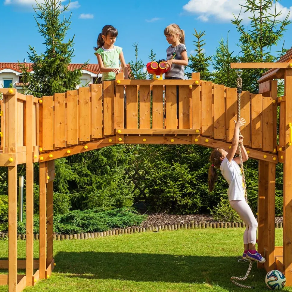 FUNGOO MAXI SET Spielturm Klettergerüst SMILE FARM