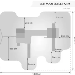 FUNGOO MAXI SET Spielturm Klettergerüst SMILE FARM