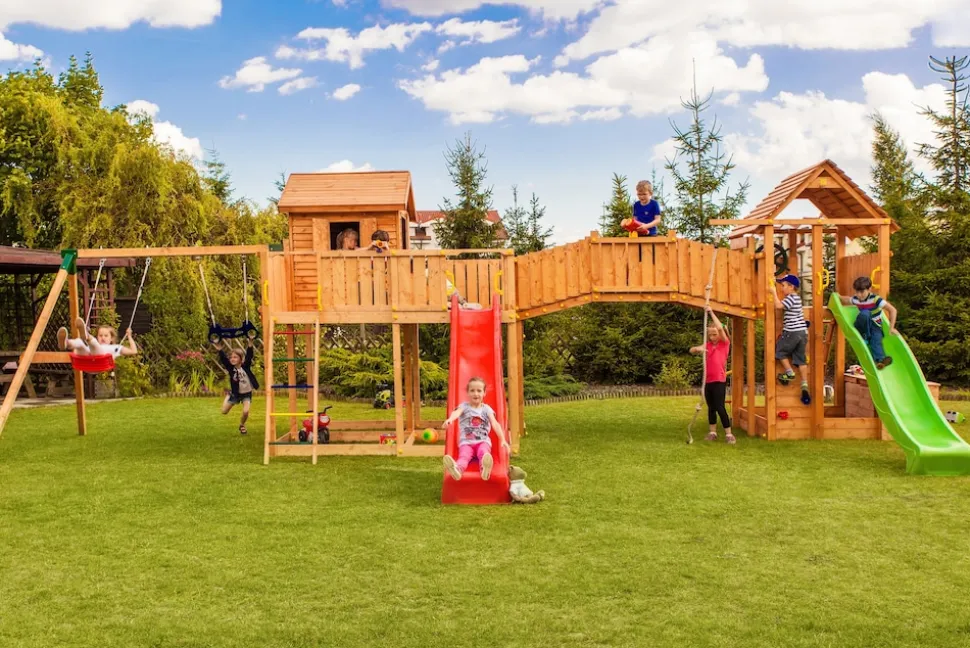 FUNGOO MAXI SET Spielturm Klettergerüst SMILE FARM