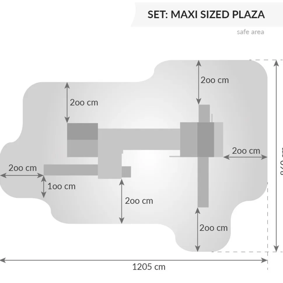 FUNGOO MAXI SET Spielturm Klettergerüst SIZED PLAZA
