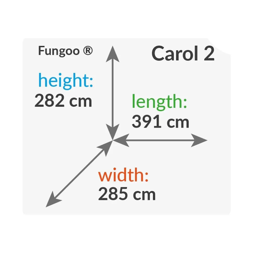 FUNGOO Spielturm CAROL2 Klettergerüst mit Schaukel u. Rutsche in versch. Farben