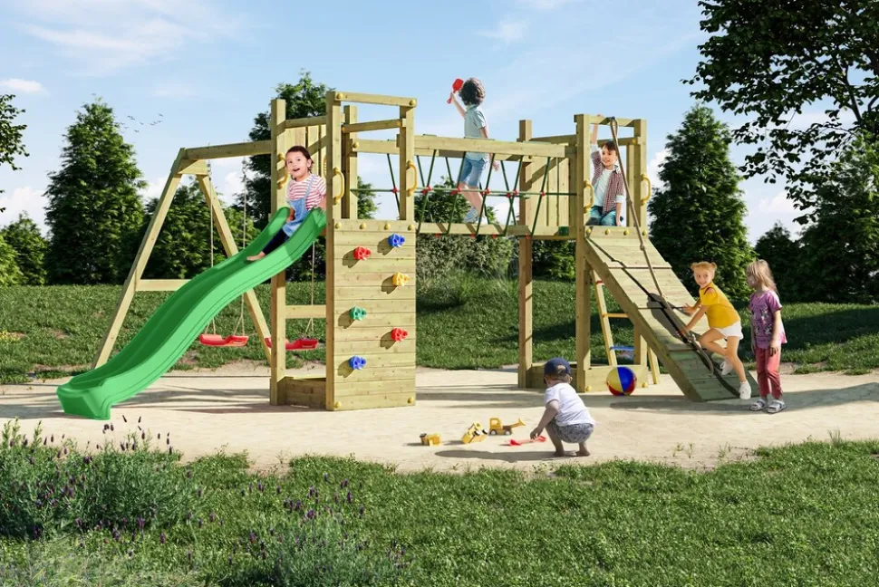 FUNGOO Spielturm Klettergerüst Maxi Funny Exposure