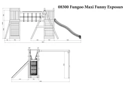 FUNGOO Spielturm Klettergerüst Maxi Funny Exposure