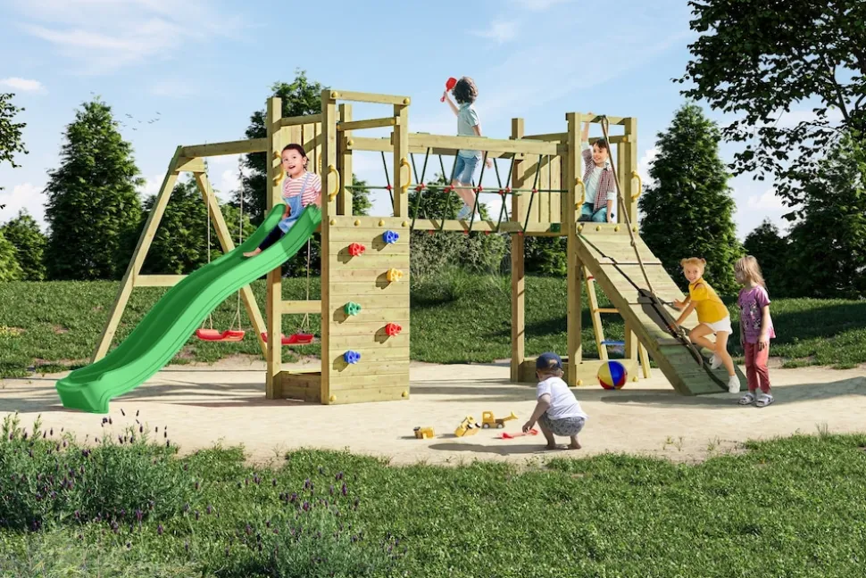 FUNGOO Spielturm Klettergerüst Maxi Funny Exposure