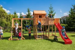 FUNGOO Spielturm Klettergerüst My_SPACE_XL in versch. Ausführungen Spielplatz Holzschaukel