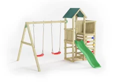 FUNGOO Spielturm Klettergerüst Chester mit Schaukel & Rutsche