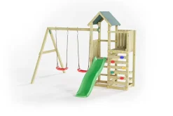 FUNGOO Spielturm Klettergerüst Chester mit Schaukel & Rutsche