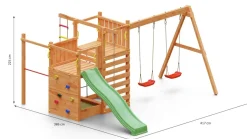 FUNGOO Spielturm Klettergerüst Climbing Star2