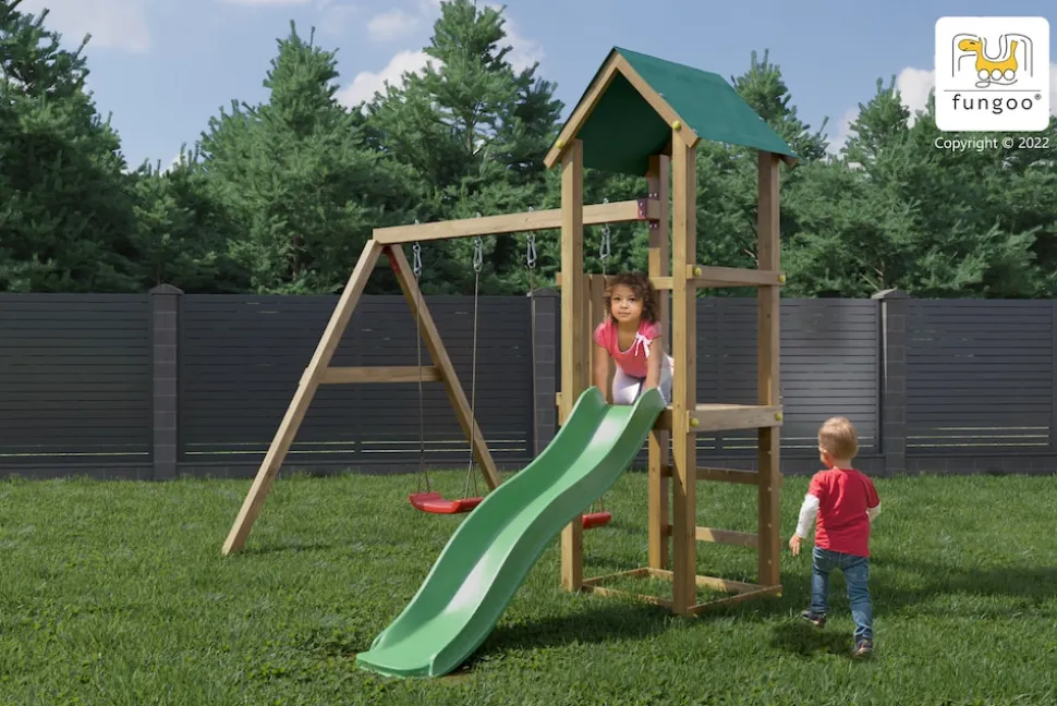 FUNGOO Spielturm Klettergerüst Lucas