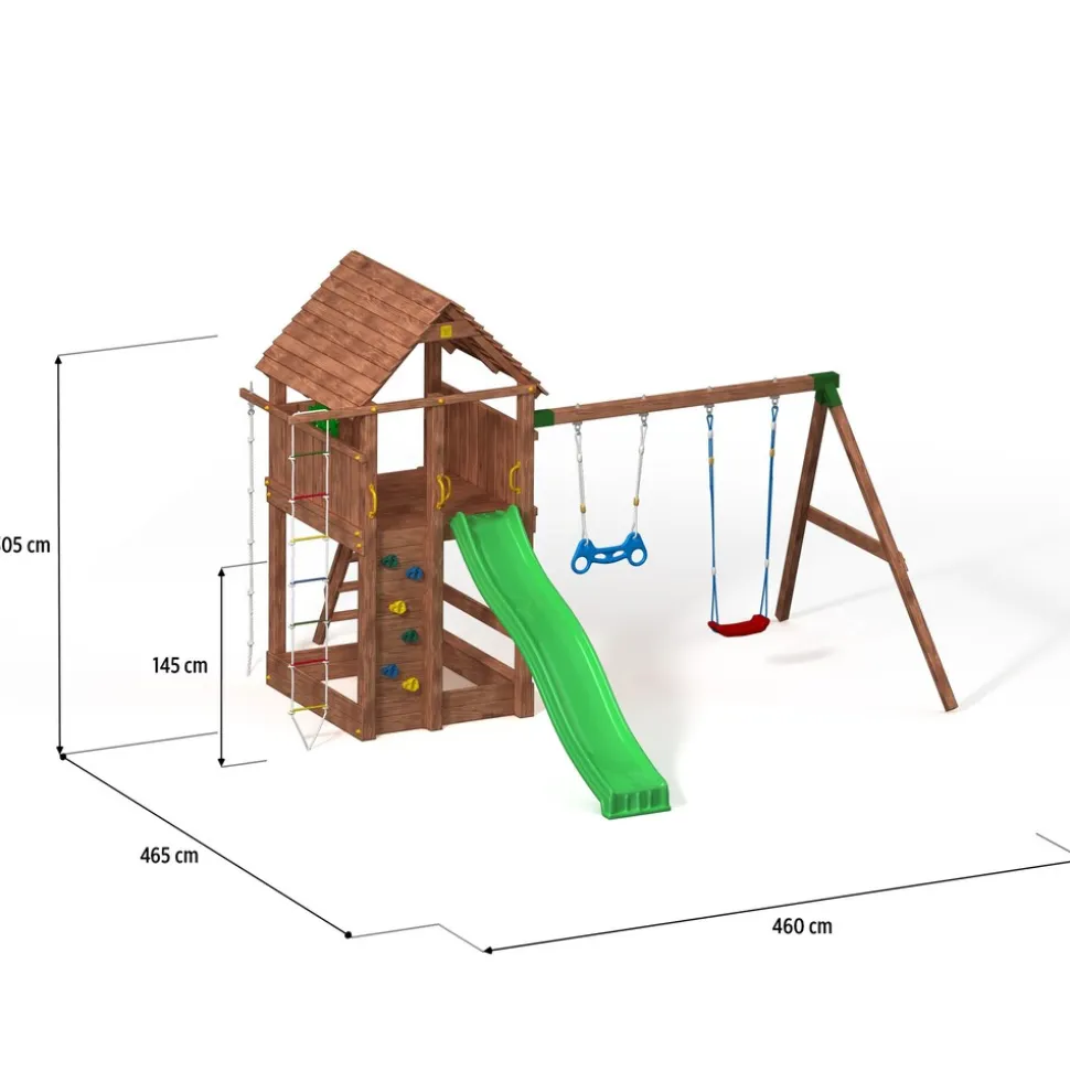 FUNGOO Spielturm Klettergerüst FORTRESS Move+