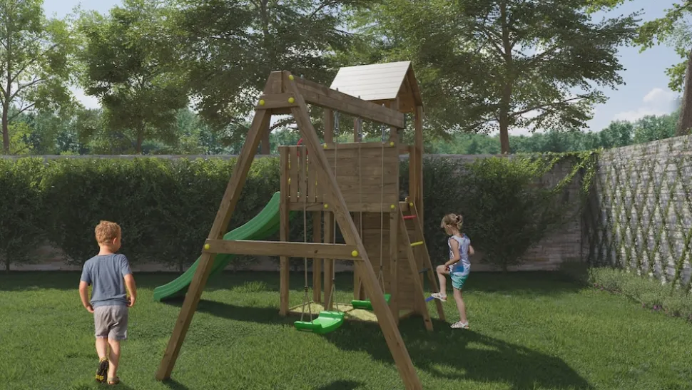 FUNGOO Spielturm Klettergerüst Boomer3 KDI