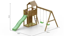 FUNGOO Spielturm Klettergerüst Boomer3 KDI