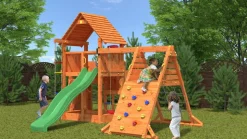 FUNGOO Spielturm Klettergerüst BIG LEADER SPIDER RED
