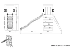 FUNGOO Spielturm Klettergerüst TIPTOP