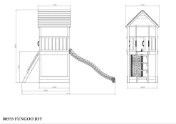 FUNGOO Spielturm Klettergerüst JOY