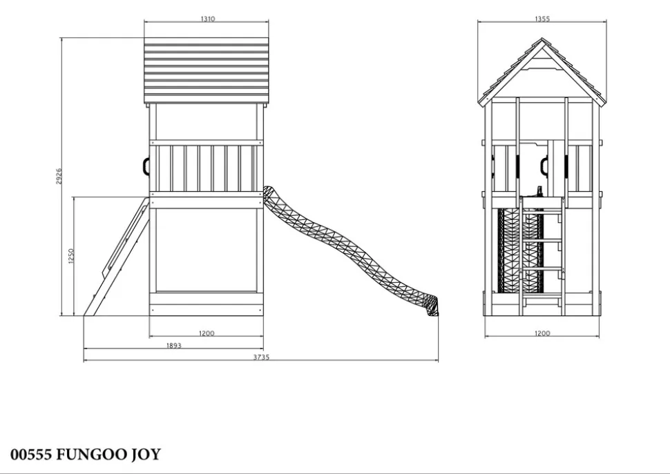 FUNGOO Spielturm Klettergerüst JOY