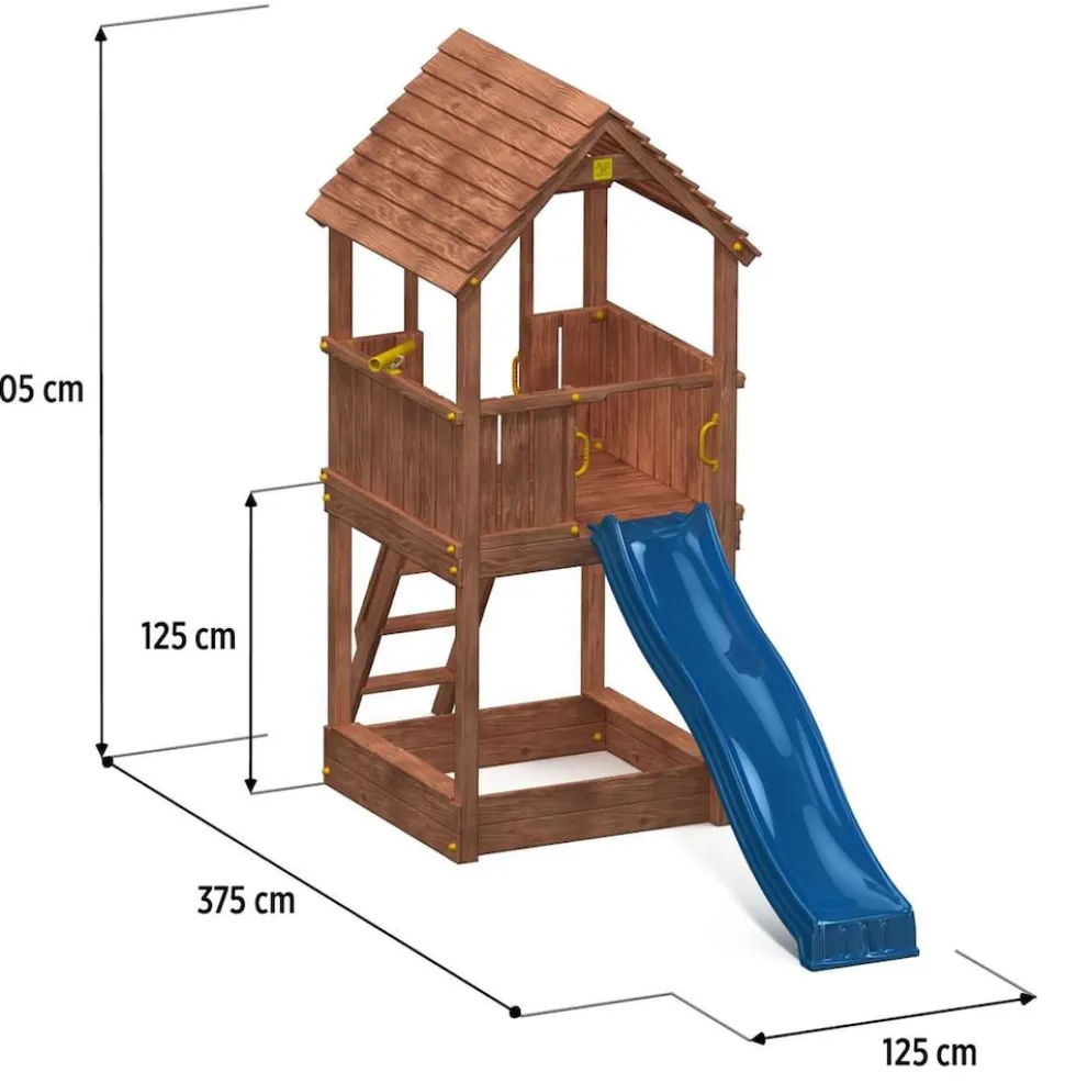 FUNGOO Spielturm Klettergerüst JOY