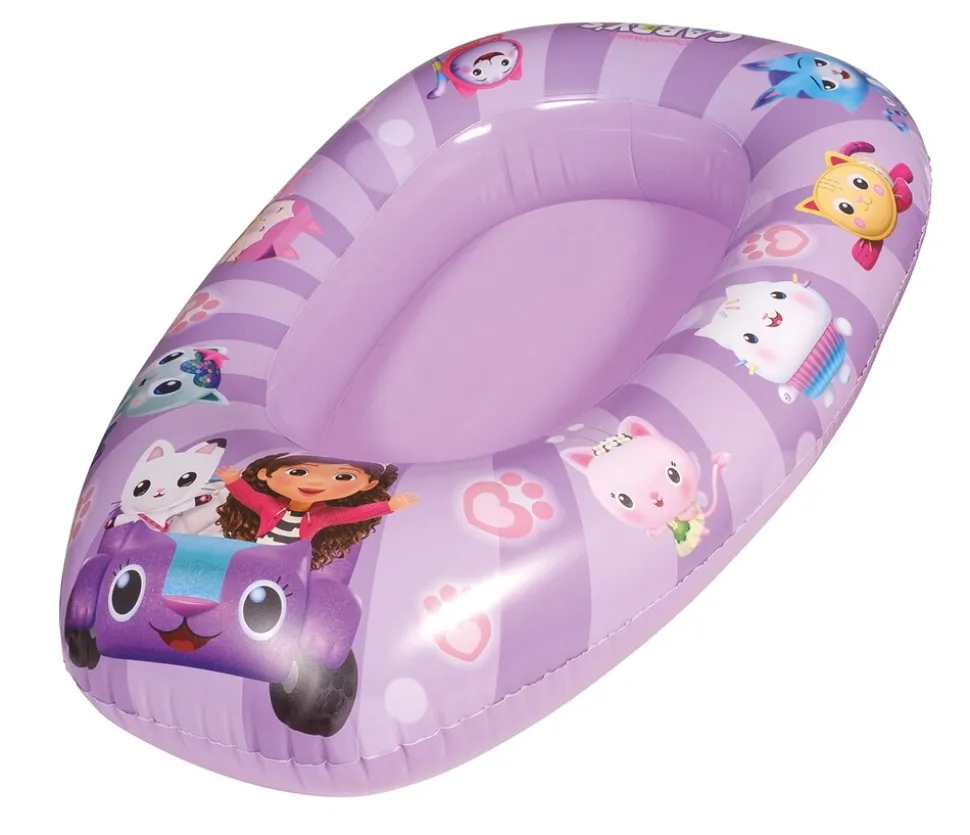 Gabby's Dollhouse Kinderboot aufblasbar Poolboot 80x54cm Boot Schiff Kinder