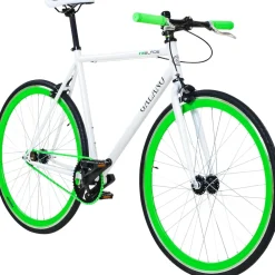 Galano Blade Fixie Fahrrad 28 Zoll Singlespeed 165 - 195 cm retro Urban Bike mit Flip Flop Nabe für Fixed Gear und Freilauf